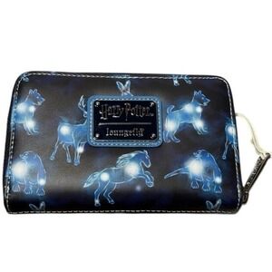 Harry Potter Loungefly Constellation Zip‎ Around Blue Wallet Patronus Animals